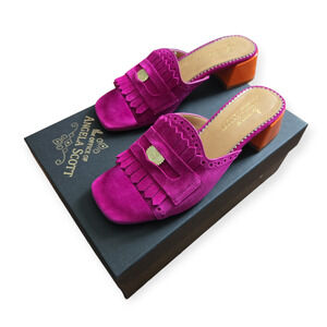 The Office of Angela Scott Ms. Cameron Purple Pink Orange Sandals EU 37 US 7